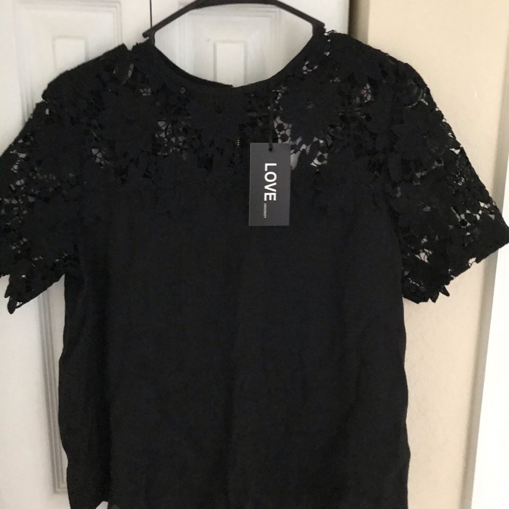 Black blouse/top for women